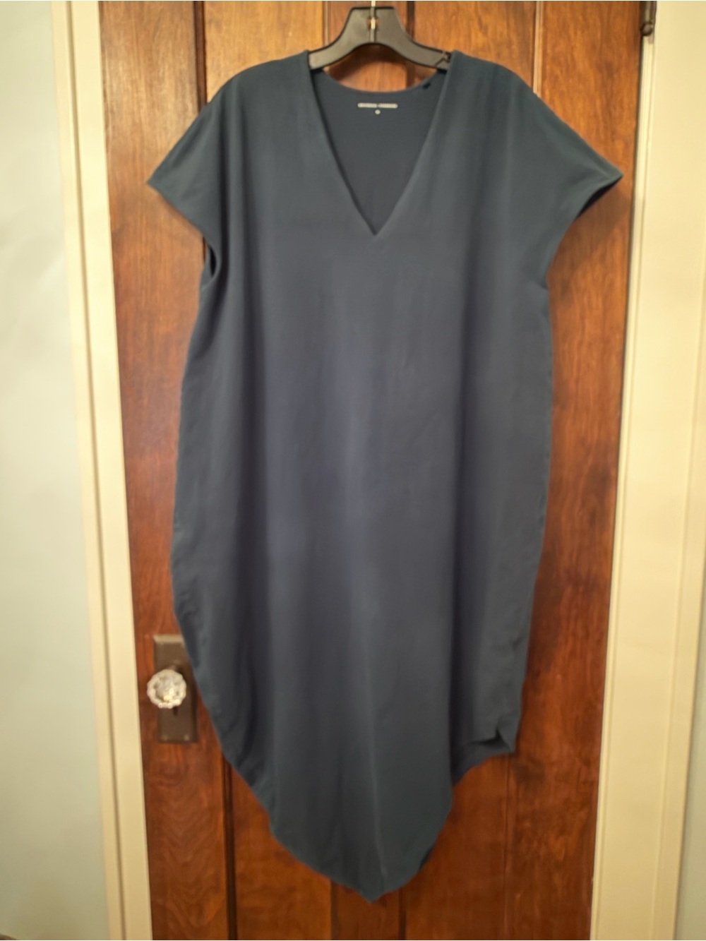 Universal Standard Iconic Geneva Dress V-neck M 18-20 Deep Sea Green